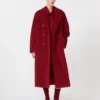101801 Icon Coat, rojo oscuro