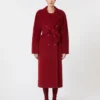 101801 Icon Coat, rojo oscuro
