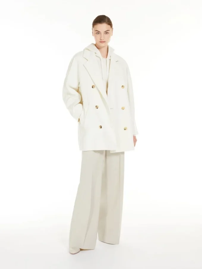 Abrigo corto 101801 Icon Coat, blanco