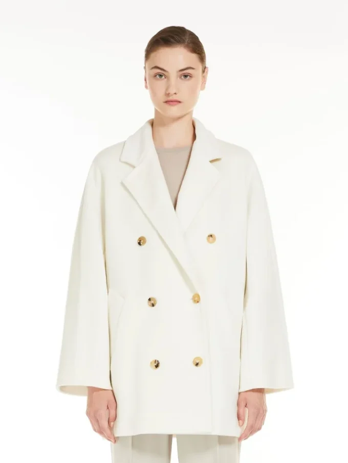 Abrigo corto 101801 Icon Coat, blanco