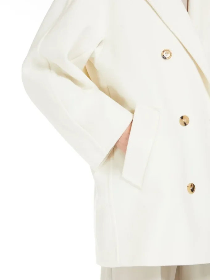 Abrigo corto 101801 Icon Coat, blanco
