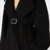 Abrigo corto de lana, negro Abrigo corto de lana, negro