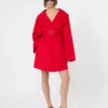 Abrigo corto de lana, rojo Abrigo corto de lana, rojo