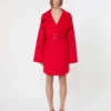 Abrigo corto de lana, rojo Abrigo corto de lana, rojo