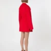 Abrigo corto de lana, rojo Abrigo corto de lana, rojo