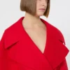 Abrigo corto de lana, rojo Abrigo corto de lana, rojo