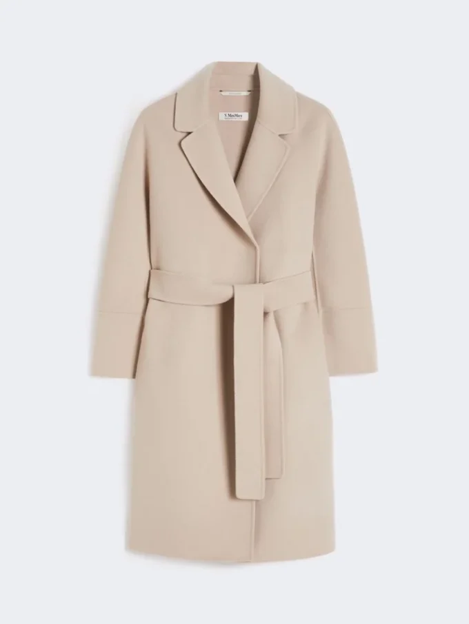 Abrigo corto de lana, rosa beige Abrigo corto de lana, rosa beige