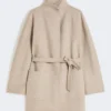 Abrigo cruzado color camel, arena Abrigo cruzado color camel, arena