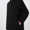 Abrigo midi de cady, negro Abrigo midi de cady, negro