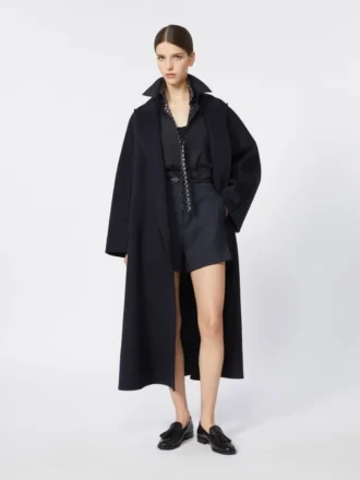 Abrigo oversize de cachemira, azul ultramar