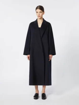 Abrigo oversize de cachemira, azul ultramar