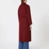 Abrigo tipo bata de lana, frambuesa Abrigo tipo bata de lana, frambuesa