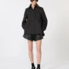 Bermudas de cuero, negras Bermudas de cuero, negras