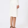 Bermudas de jersey de crepé de viscosa, blancas