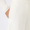 Bermudas de jersey de crepé de viscosa, blancas