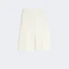 Bermudas de jersey de crepé de viscosa, blancas