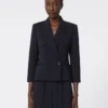 Blazer corto de lana, azul ultramar Blazer corto de lana, azul ultramar