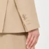 Blazer cruzado de lino natta puro, color camel Blazer cruzado de lino natta puro, color camel