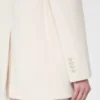 Blazer de cady de un solo botonadura, beige Blazer de cady de un solo botonadura, beige