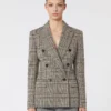 Blazer de jersey jacquard, negro gris Blazer de jersey jacquard, negro gris