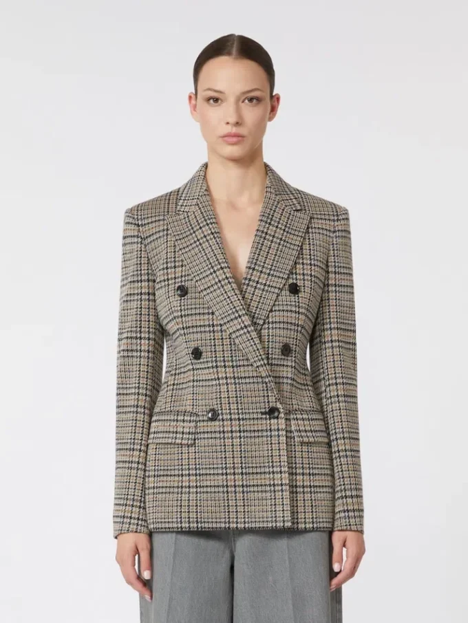 Blazer de jersey jacquard, negro gris Blazer de jersey jacquard, negro gris
