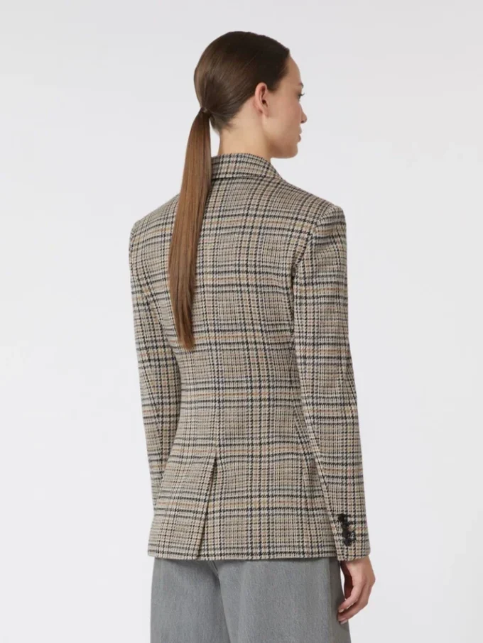 Blazer de jersey jacquard, negro gris Blazer de jersey jacquard, negro gris
