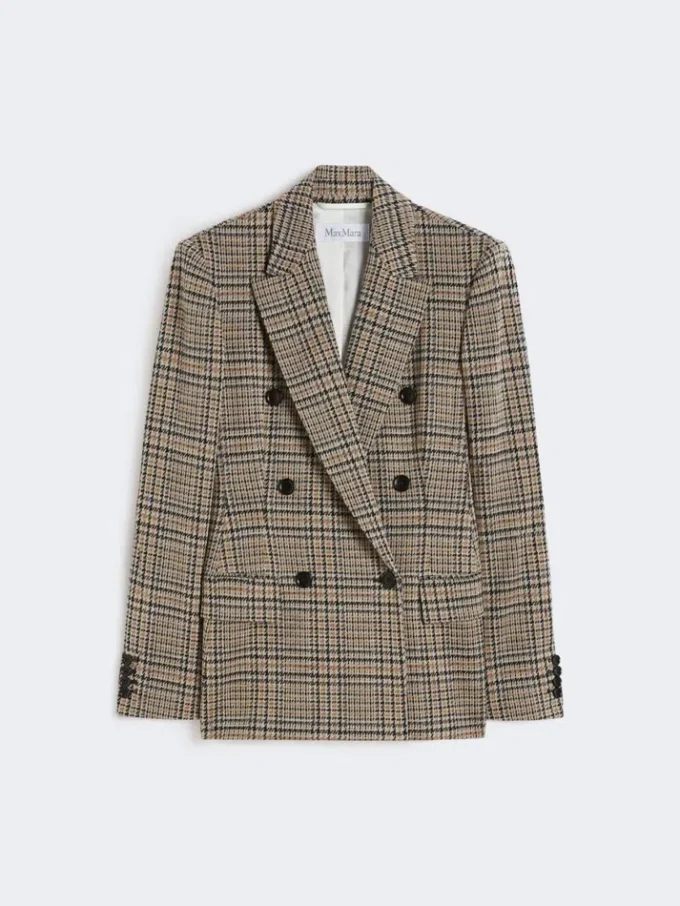 Blazer de jersey jacquard, negro gris Blazer de jersey jacquard, negro gris