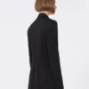 Blazer de jersey, negro