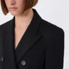 Blazer de jersey, negro