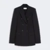 Blazer de jersey, negro