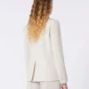 Blazer de lana elástica, color arena