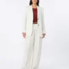 Blazer de lino a rayas, color natural Blazer de lino a rayas, color natural