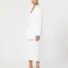 Falda lápiz de jersey técnico, blanco óptico Falda lápiz de jersey técnico, blanco óptico