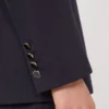 Blazer de punto Milano de doble botonadura, azul marino