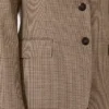 Blazer de sarga de lana estampada, color caramelo