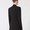 Blazer entallado de Pure Wool elástica natural, negro Blazer entallado de Pure Wool elástica natural, negro