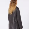 Blazer oversize de piel, marrón Blazer oversize de piel, marrón