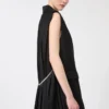 Blazer sin mangas de lana elástica, negro Blazer sin mangas de lana elástica, negro