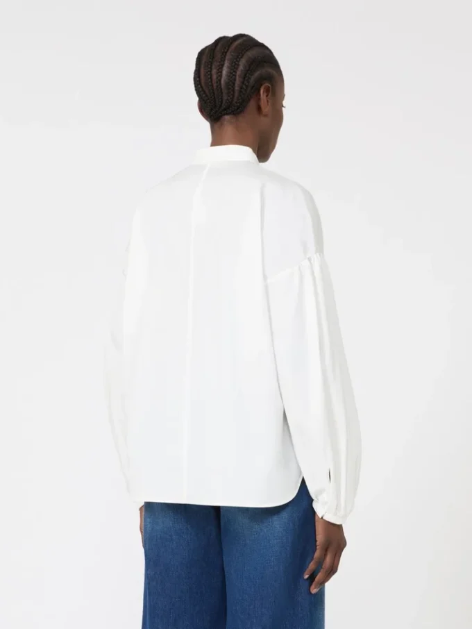 Blusa de algodón, marfil Blusa de algodón, marfil