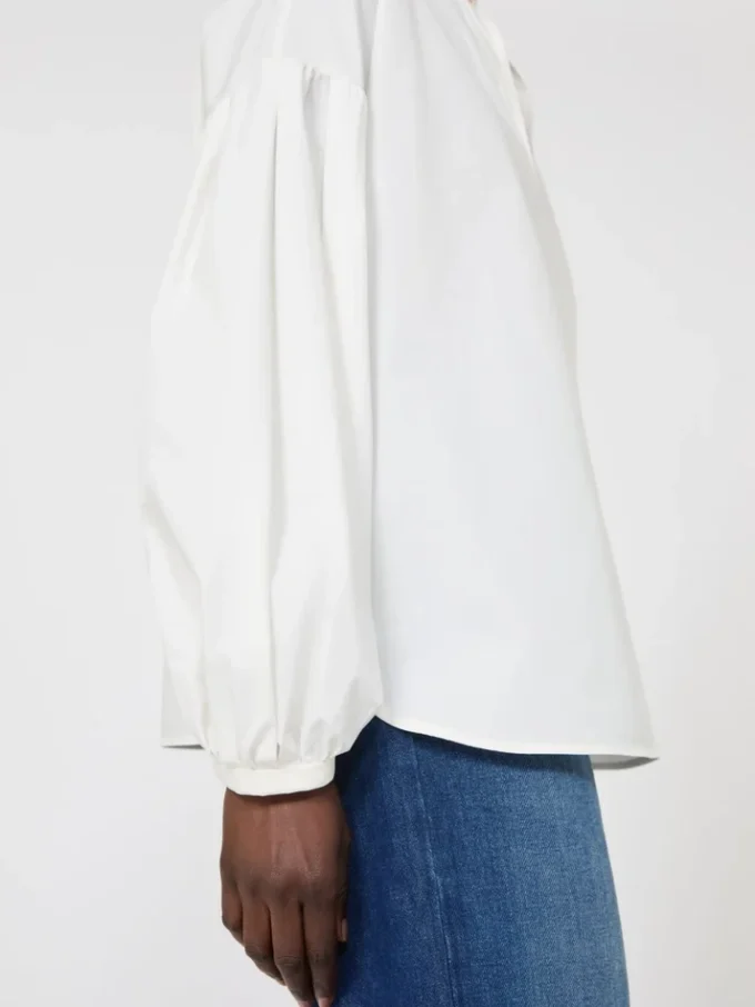Blusa de algodón, marfil Blusa de algodón, marfil