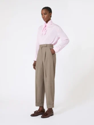 Blusa de charmeuse de seda, rosa