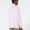 Blusa de charmeuse de seda, rosa