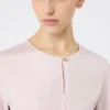 Blusa de crepé de China de seda, rosa Blusa de crepé de China de seda, rosa