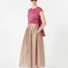 Blusa de lona de ramio, color ciclamen Blusa de lona de ramio, color ciclamen