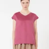 Blusa de lona de ramio, color ciclamen Blusa de lona de ramio, color ciclamen