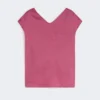 Blusa de lona de ramio, color ciclamen Blusa de lona de ramio, color ciclamen