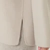 Blusa de paño de lana, color beige Blusa de paño de lana, color beige