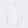 Blusa de popelín de algodón, blanco óptico Blusa de popelín de algodón, blanco óptico