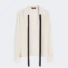 Blusa de seda con lazo, beige Blusa de seda con lazo, beige
