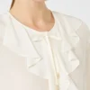 Blusa de seda con volantes, seda Blusa de seda con volantes, seda